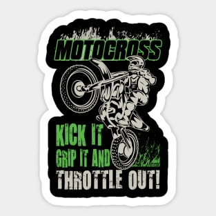 MOTCROSS KICK IT GRIP IT THROTTLE OUT Sticker